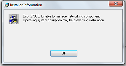 Cisco VPN Client Error 27850