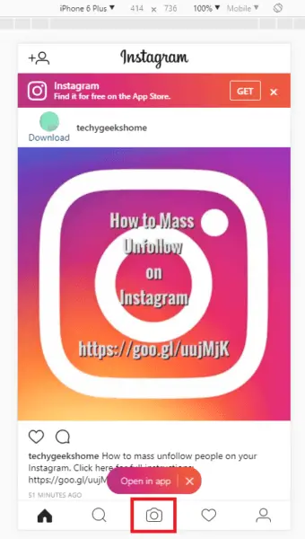 How to use a computer to upload to Instagram 5