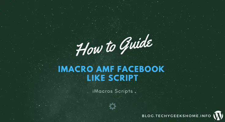 iMacro AMF Facebook Like Script