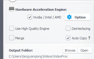 VideoProc Hardware Acceleration Engine