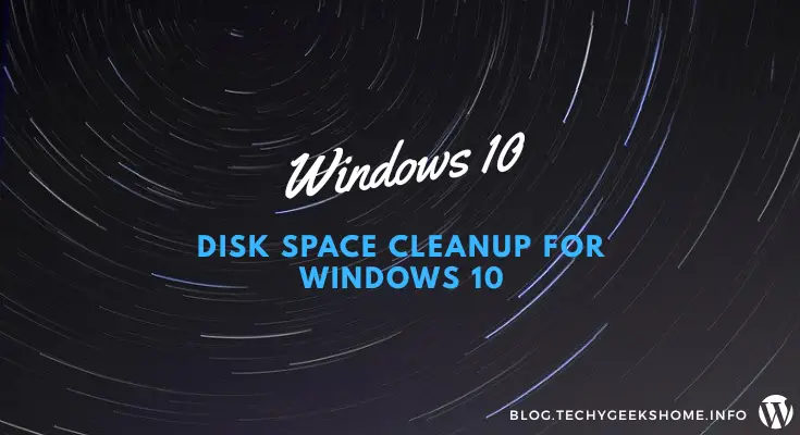 Save disk space on windows 10