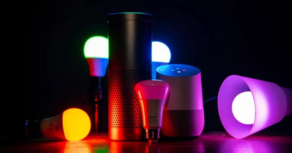 color-changing-smart-led-bulb-promo-philips-hue-lifx-c-by-ge-alexa-google-assistant-home-echo