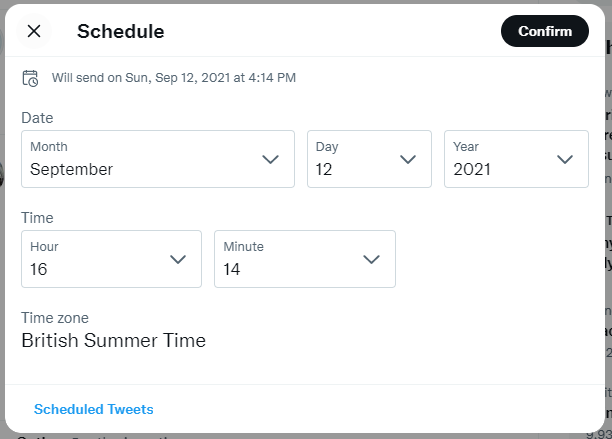 How to Schedule a Tweet 4