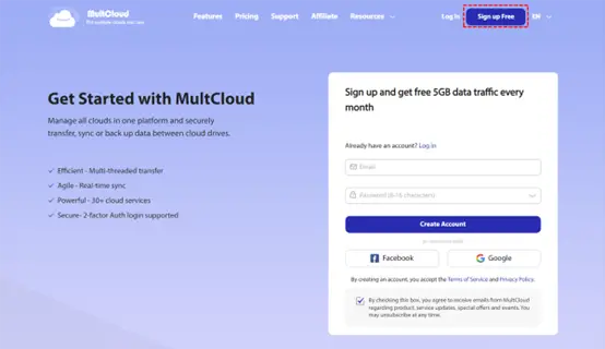 How to Transfer Files from Dropbox to Google Drive with MultCloud? 1